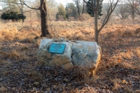 Hannah Miller's memorial boulder.